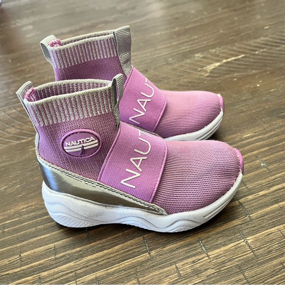 Nautica purple high tops - Toddler size 6